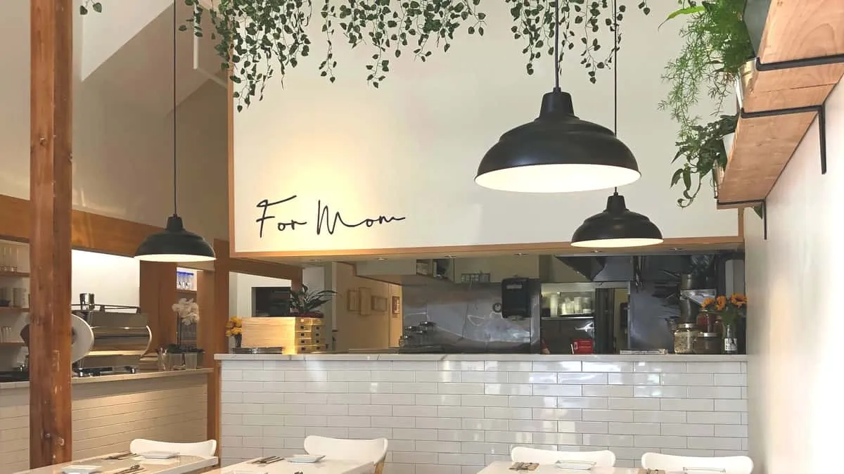 Warm, welcoming interior of umma Korean Seoul Food