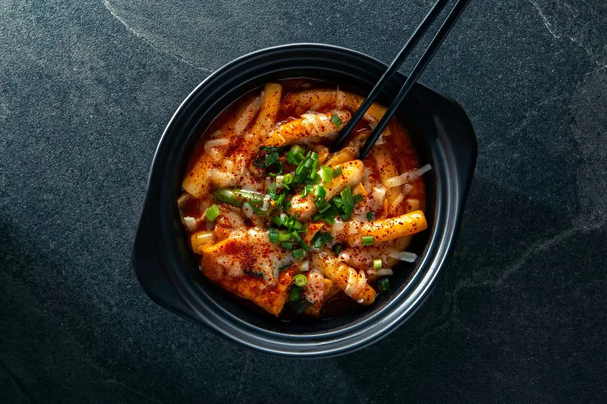 Korean food at umma, prepared for sharing